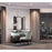 Michael Amini Paris Chic Vanity Wall Mirror Espresso