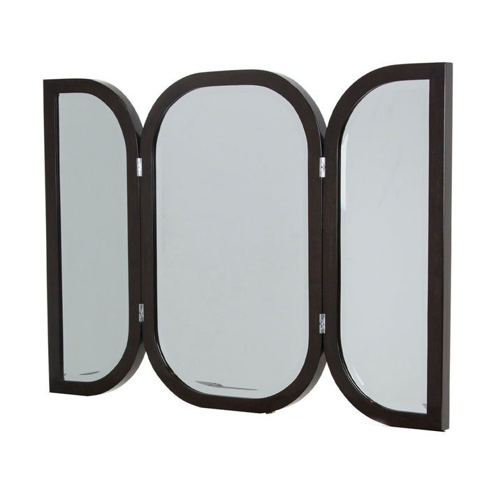 Michael Amini Paris Chic Vanity Wall Mirror Espresso