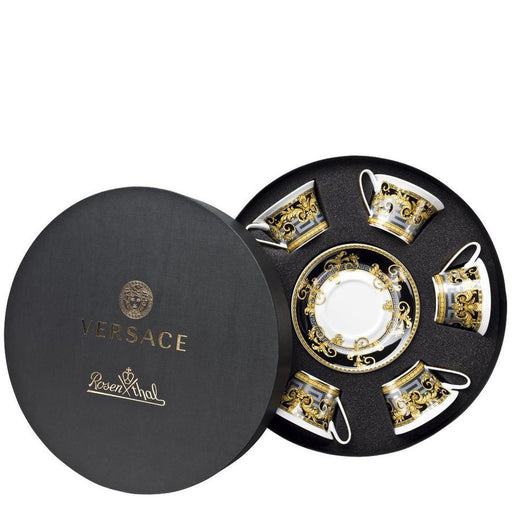 Versace Prestige Gala - Tea Cups & Saucers Round Hat Box, Set of 6