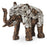 Michael Amini Discoveries Wood Crafted Elephant With Aluminum