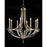 John Richard Bent-Crystal Eight-Light Chandelier