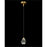 John Richard Faceted Chunk Crystal Single Droplight
