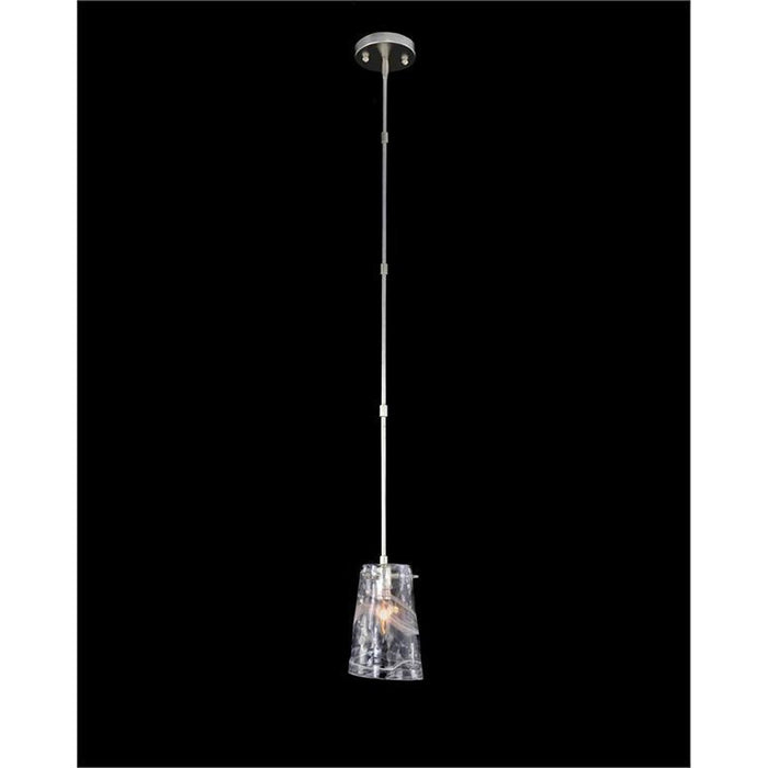 John Richard Dulcet:  Single Droplight with Glass Formed Shade