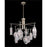 John Richard Faceted Glass Twelve-Light Chandelier