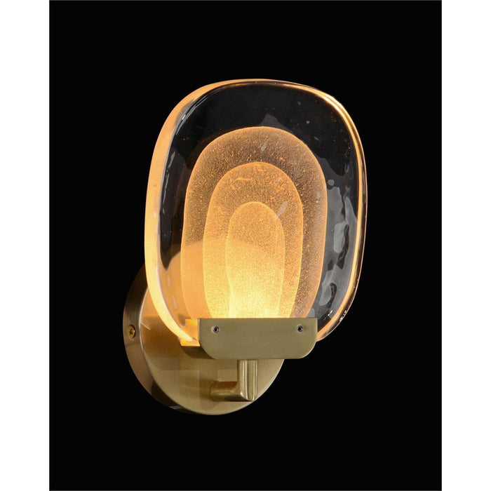 John Richard Bansho: Single Light Layered Glass Wall Sconce