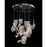 John Richard Nami: Twenty One Light Pendant Chandelier in Formed Acrylic Waves