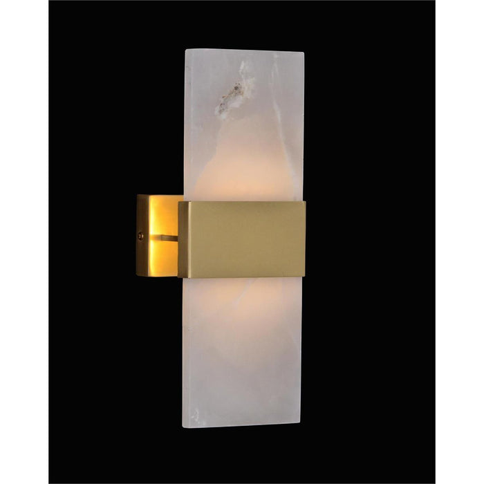 John Richard Jade Stone Panel Single Wall Sconce