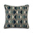 John Richard Toss Pillow with a Blue Diamond Pattern