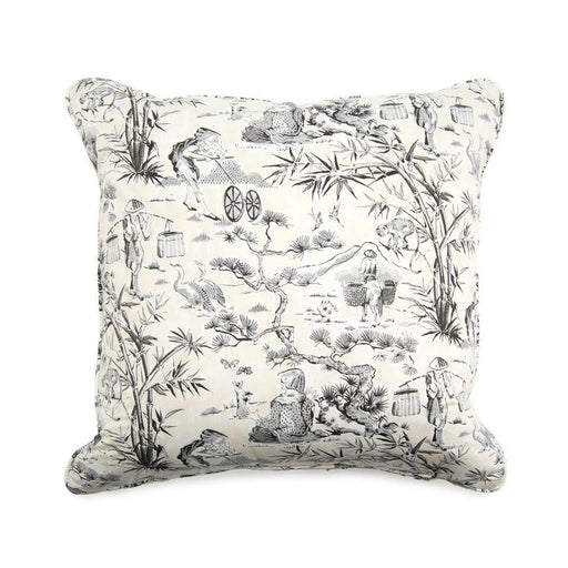 John Richard Toile Toss Pillow in Neutral