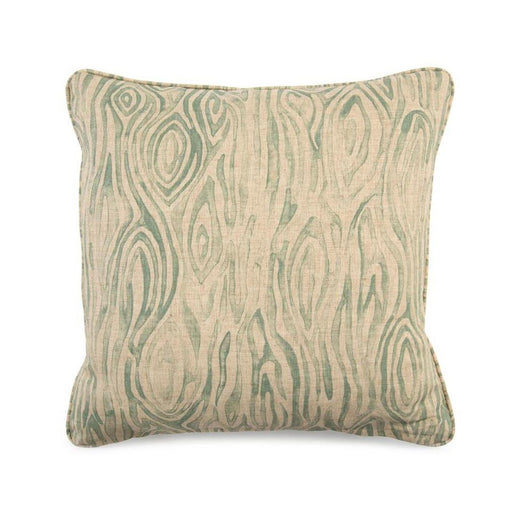 John Richard Toss Pillow with a Wood Grain Blue Pattern