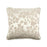 John Richard Toss Pillow with a Floral Taupe Pattern