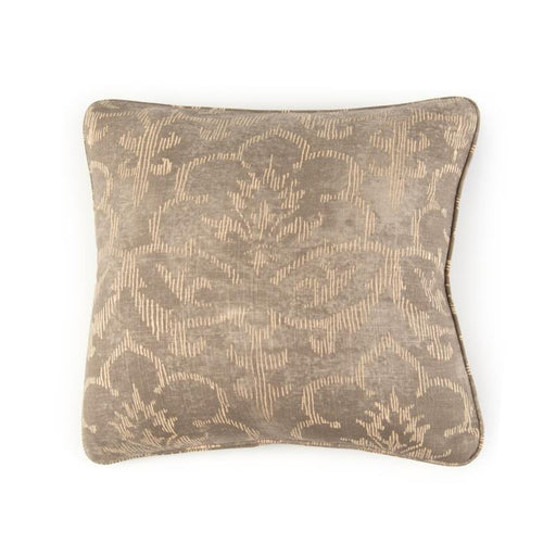 John Richard Toss Pillow with a Floral Grey Pattern