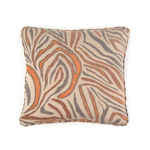 John Richard Toss Pillow with an Orange Animal Print