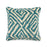 John Richard Toss Pillow with a Cuba Blue Pattern
