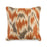 John Richard Toss Pillow with a Watermark Orange Pattern