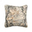 John Richard Toss Pillow with a Grey Brown Damask Pattern