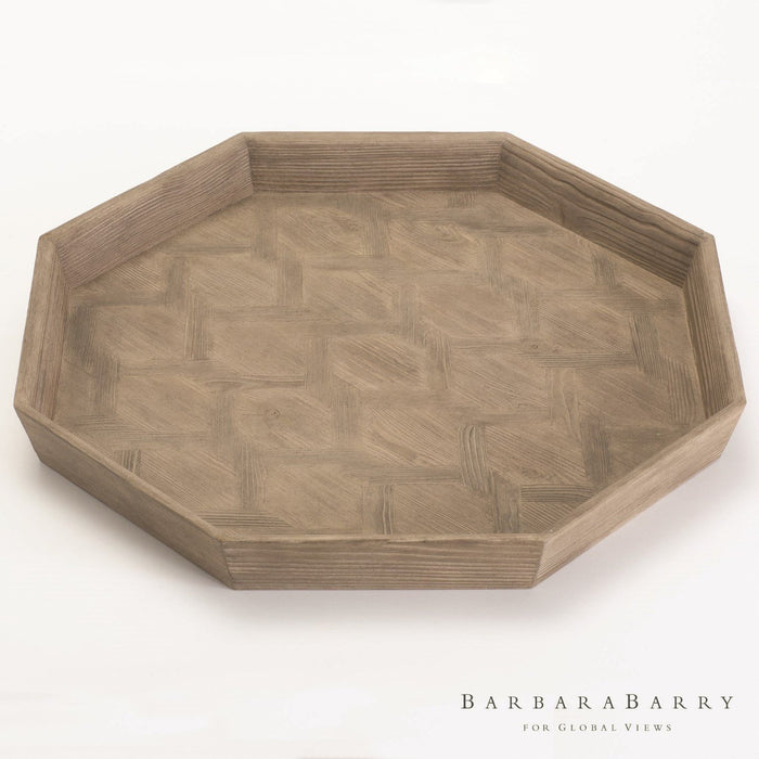 Global Views Parquet Tray-Larch