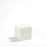 Global Views Vaneau Cube-Matte White