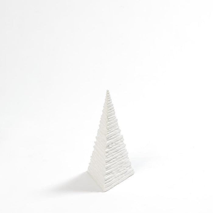 Global Views Maxime Pyramid-Matte White