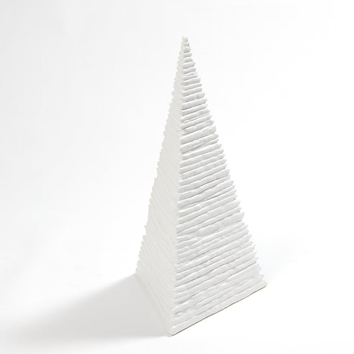 Global Views Maxime Pyramid-Matte White