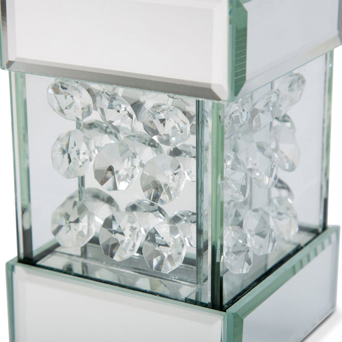 Michael Amini Montreal Mirrored/Crystal Candle Holders Tall 151