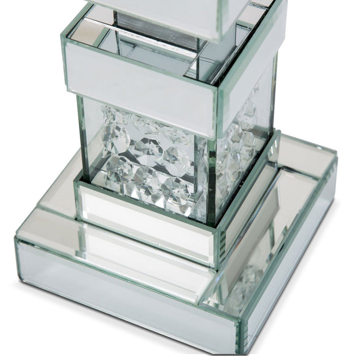 Michael Amini Montreal Mirrored/Crystal Candle Holders Tall 151