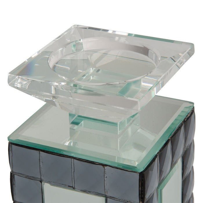 Michael Amini Montreal Mirrored Candle Holder