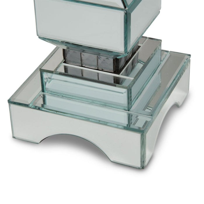 Michael Amini Montreal 2-Tier Mirrored Candle Holder 154