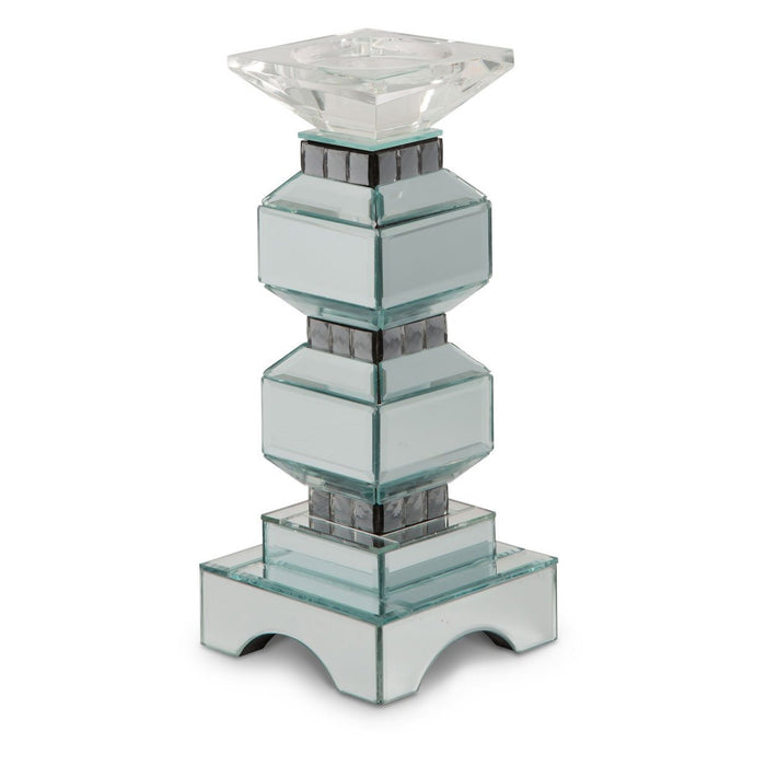 Michael Amini Montreal 2-Tier Mirrored Candle Holder 154