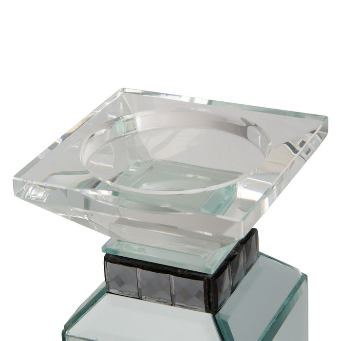Michael Amini Montreal 3-Tier Mirrored Candle Holder 155