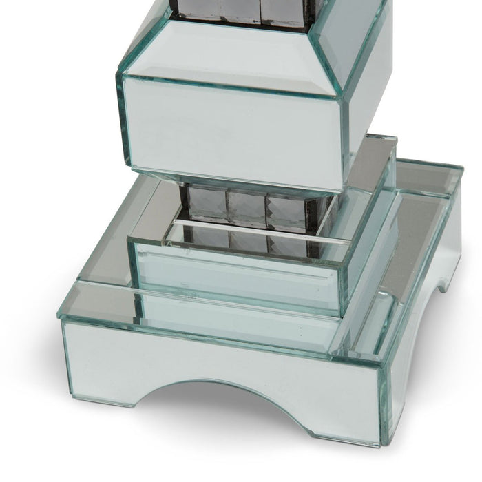 Michael Amini Montreal 4-Tier Mirrored Candle Holder 156