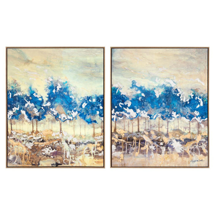 John Richard Angie Cole's Tangled in Blue Diptych (Set of Two)