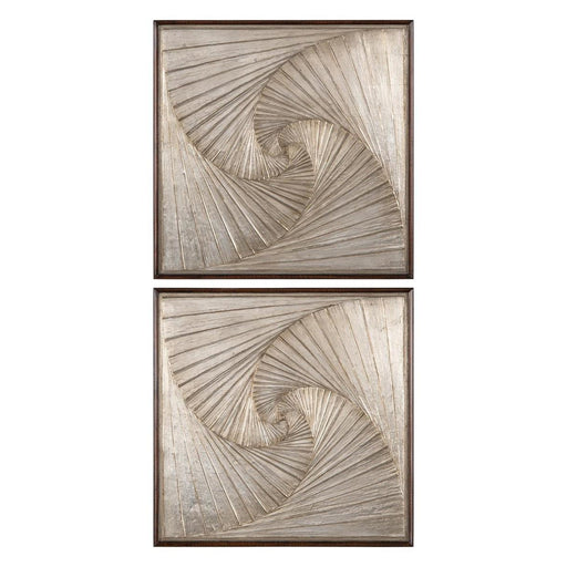 John Richard Two-Panel Geometric Wall Art