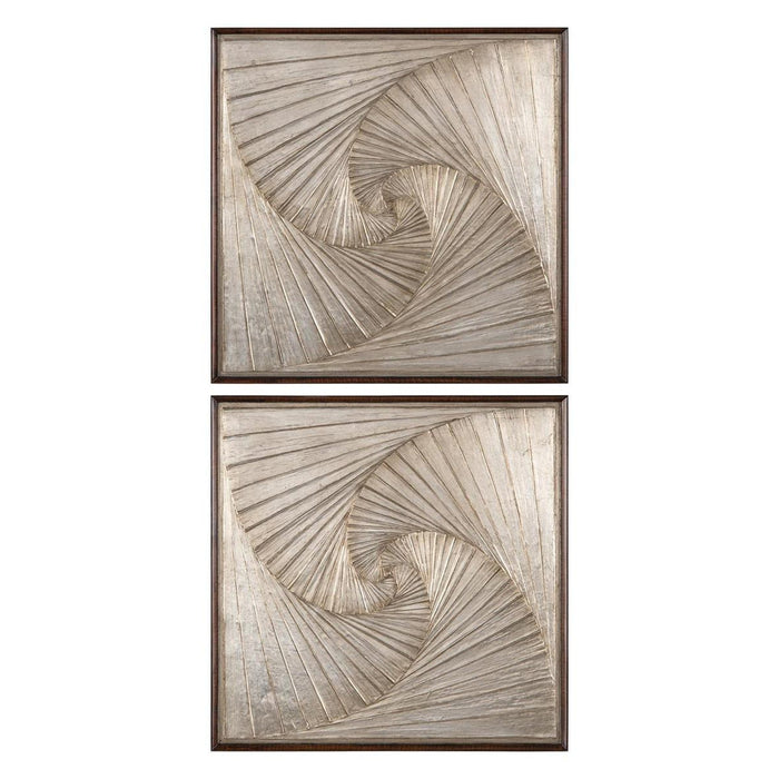 John Richard Two-Panel Geometric Wall Art