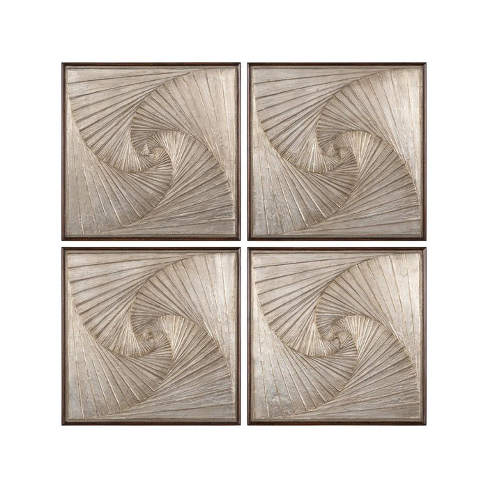 John Richard Four-Panel Geometric Wall Art