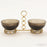 Global Views Bracelet Snack Bowls w/Holder