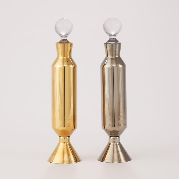 Global Views Henrietta Decanter-Metallic