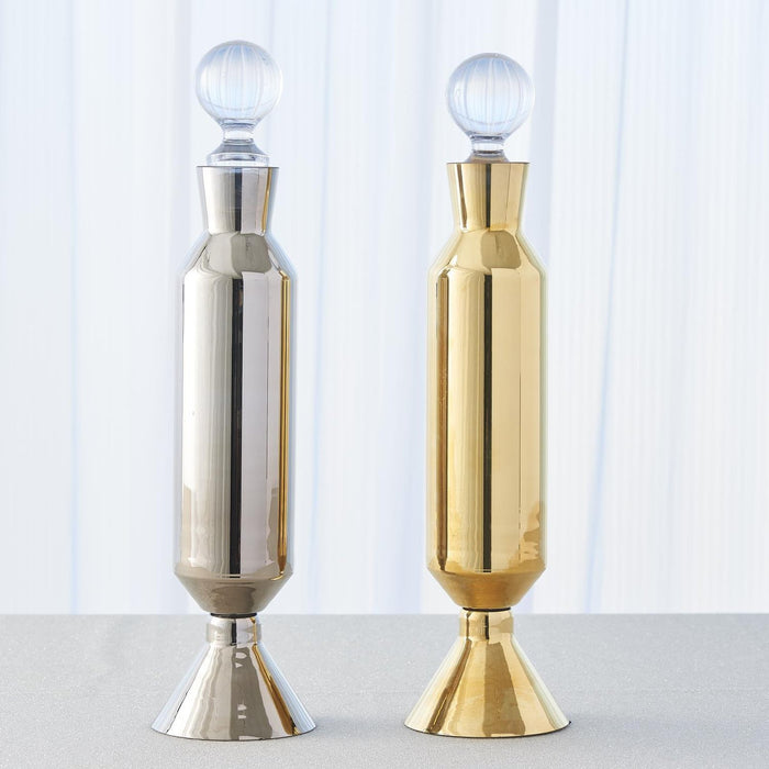 Global Views Henrietta Decanter-Metallic