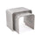 John Richard A Set of Textured Nesting Tables in Nickel