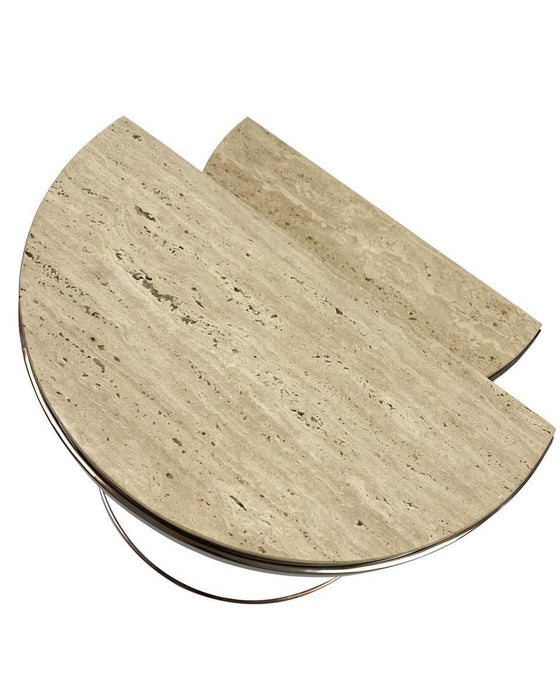John Richard A Set of Two Marble Nesting Side Tables II