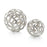 John Richard Set of Two Silver Balls with Holes