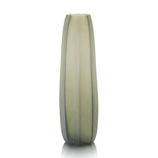 John Richard Celery Etched Glass Vase