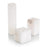 John Richard Set of Three Cubist Alabaster Vases