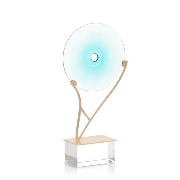 John Richard Transparent Glass Disc Sculpture