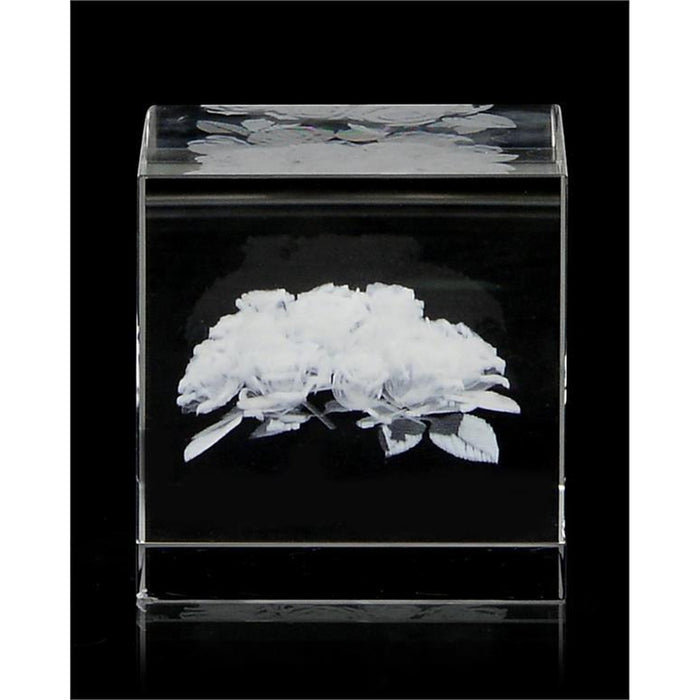John Richard Bouquet of Roses Suspended in Crystal