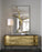 John Richard Set of Two Champagne White and Gold Aluminum Vases