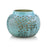 John Richard Turquoise and Green Engraved Glass Vase