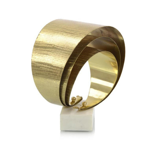 John Richard Threefold Etched Brass Sculpture