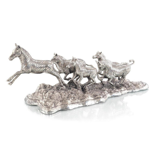 John Richard Zebras in The Wild Sculpture