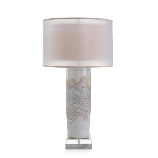 John Richard White Blister Column Table Lamp